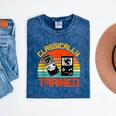 Vintage Retro Classically Trained Video Game 90s Nostalgia Mineral Wash Tshirts Mineral Navy