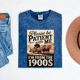 Vintage Saying Please Be Patient With Me I'm From The 1900s Mineral Wash Tshirts Mineral Navy