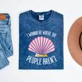 I Wanna Be Where The People Aren't Introverted Introvert Mineral Wash Tshirts Mineral Navy