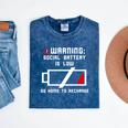 Warning Social Battery Is Low Introvert Shirt Mineral Wash Tshirts Mineral Navy Warning Social Battery Is Low Introvert Shirt Mineral Wash Tshirts Mineral Navy