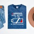Warning Social Battery Is Low Introvert Shirt Mineral Wash Tshirts Mineral Navy Warning Social Battery Is Low Introvert Shirt Mineral Wash Tshirts Mineral Navy