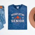 Weightlifting Senior 2024 Graduation Mineral Wash Tshirts Mineral Navy