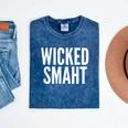 Wicked Smaht Boston Accent Graduation Tee Mineral Wash Tshirts Mineral Navy
