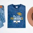 My Wife Phinished PhD Graduation Family Matching Mineral Wash Tshirts Mineral Navy
