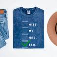 Woman Law School Lawyer Graduation Attorney Mineral Wash Tshirts Mineral Navy
