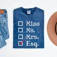 Women Lawyer Attorney Law School Graduation Lawyer Mineral Wash Tshirts Mineral Navy