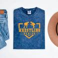 Wrestling Senior Night Wrestling Senior 2025 Graduation 17 Mineral Wash Tshirts Mineral Navy