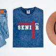 Wrestling Senior Night Wrestling Senior 2026 Graduation 13 Mineral Wash Tshirts Mineral Navy