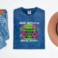 Y2K Home DJ Quarantine Nostalgia Boombox Party Mineral Wash Tshirts Mineral Navy