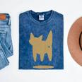 Yk2 Cat With Tomboy Tail 90s Nostalgia Downtown Indie Premium Tri-Blend Mineral Wash Tshirts Mineral Navy