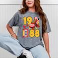 1988 Retro Raised On 80s Music Old School Nostalgia Punk Mineral Wash Tshirts Mineral Gray