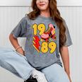 1989 Retro Roller Skate Vintage 80s Nostalgia Collector Mineral Wash Tshirts Mineral Gray