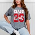 2 Sided Class Of 2026 Senior 2026 Graduation Mineral Wash Tshirts Mineral Gray