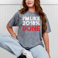 2018 Percent Done Senior Graduation Shirt Mineral Wash Tshirts Mineral Gray