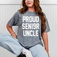 2019 Senior Uncle SEN19R Class Graduation Party T Shirt Mineral Wash Tshirts Mineral Gray