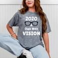 2020 A Class With Vision Perfect Eyesight Graduation T Mineral Wash Tshirts Mineral Gray