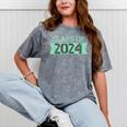 2024 Senior Class Graduation Shirt Graduate Mineral Wash Tshirts Mineral Gray