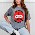 5th Grade Level Complete Gamer Graduation Mineral Wash Tshirts Mineral Gray