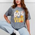 60's Vibe Vintage Nostalgia Mixtape Era 1960s Party Groovy Mineral Wash Tshirts Mineral Gray