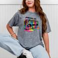 80s 90s Hip Hop Nostalgia Retro Boombox Music Lovers Mineral Wash Tshirts Mineral Gray