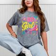 80's Girl Roller Skates Skating Eighties 1980s Nostalgia Mineral Wash Tshirts Mineral Gray