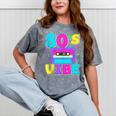 80's Vibe Retro Style Cassette Tape Nostalgia 1980s Party Mineral Wash Tshirts Mineral Gray