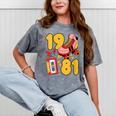 80s Vibes Mixed Tapes & Roller Skates 1981 Nostalgia Retro Mineral Wash Tshirts Mineral Gray