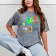 80's Vintage Cassette Tape Nostalgia Mixtape Era 1980s Retro Mineral Wash Tshirts Mineral Gray