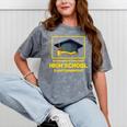 Achievement Unlocked High School Graduation Gamer Mineral Wash Tshirts Mineral Gray