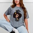 African Woman Educated Graduation 2019 Proud Mineral Wash Tshirts Mineral Gray
