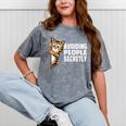 Avoiding People Secretly Cat Introvert Humor Mineral Wash Tshirts Mineral Gray Avoiding People Secretly Cat Introvert Humor Mineral Wash Tshirts Mineral Gray