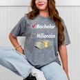 Bachelor Graduation Mineral Wash Tshirts Mineral Gray