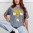 Bachelor Of Science Nursing Graduation Mineral Wash Tshirts Mineral Gray