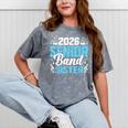 Band Senior Sister Class Of 2026 Senior Band Graduation Mineral Wash Tshirts Mineral Gray
