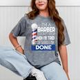 Barber Stylist Barber College Graduation Mineral Wash Tshirts Mineral Gray