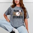 Baseball Senior Class Of 2027 Senior 2027 Graduation Women Mineral Wash Tshirts Mineral Gray