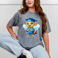 Bee Graduation Cute Kindergarten Elementary High School Mineral Wash Tshirts Mineral Gray