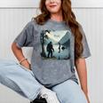 Bigfoot Sasquatch & Loch Ness Monster Introvert Bruh Mineral Wash Tshirts Mineral Gray Bigfoot Sasquatch & Loch Ness Monster Introvert Bruh Mineral Wash Tshirts Mineral Gray