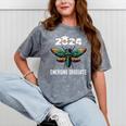 Biology Class Of 2024 Emerging Graduation For Him Mineral Wash Tshirts Mineral Gray