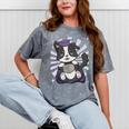 Border Collie Dog Lover Cute Anime School Graduation Men Women Kids Mineral Wash Tshirts Mineral Gray