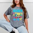 Born In The 80's But 90's Made Me Nostalgia Cassette Tape Mineral Wash Tshirts Mineral Gray