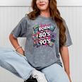 Born In The 80s Raised In The 90s Nostalgia Retro Lovers Mineral Wash Tshirts Mineral Gray
