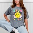 Bruh We Out 5th Graders Fifth Grade Graduation Class 2025 Mineral Wash Tshirts Mineral Gray