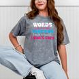 Words Cannot Express How Much I Don't Care Introvert Mineral Wash Tshirts Mineral Gray