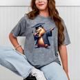 Capybara Graduation Dabbing Capy Wearing Graduate Gown Mineral Wash Tshirts Mineral Gray