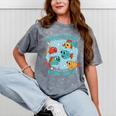 Cartoon Sarcasm Anti-Social Nihilism Introvert Fish Mineral Wash Tshirts Mineral Gray