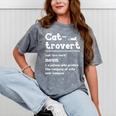 Cat-Trovert Definition Cat Introvert Pet Lover Mineral Wash Tshirts Mineral Gray Cat-Trovert Definition Cat Introvert Pet Lover Mineral Wash Tshirts Mineral Gray