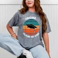 Class Of 2021 Done Senior Graduation Retro Sunset Mineral Wash Tshirts Mineral Gray