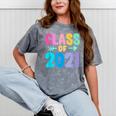 Class Of 2021 Graduation Grow With Me Mineral Wash Tshirts Mineral Gray
