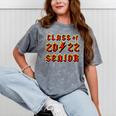 Class 2022 Senior 80s 90s Rock Retro Vintage Graduation Mineral Wash Tshirts Mineral Gray